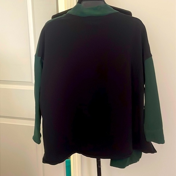 Cheyenne Black Green Long Sleeve Tunic Pullover Size XS - Picture 2 of 5